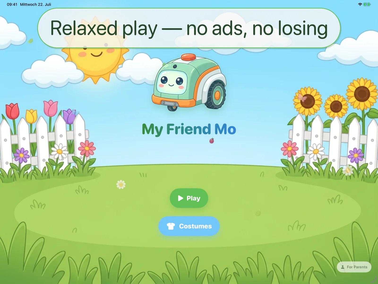 Relaxed play — no ads, no losing