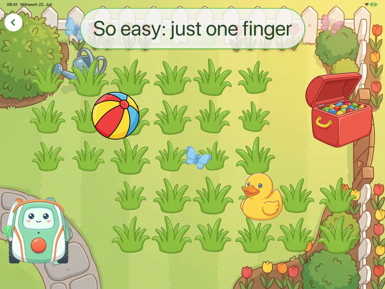 So easy: just one finger