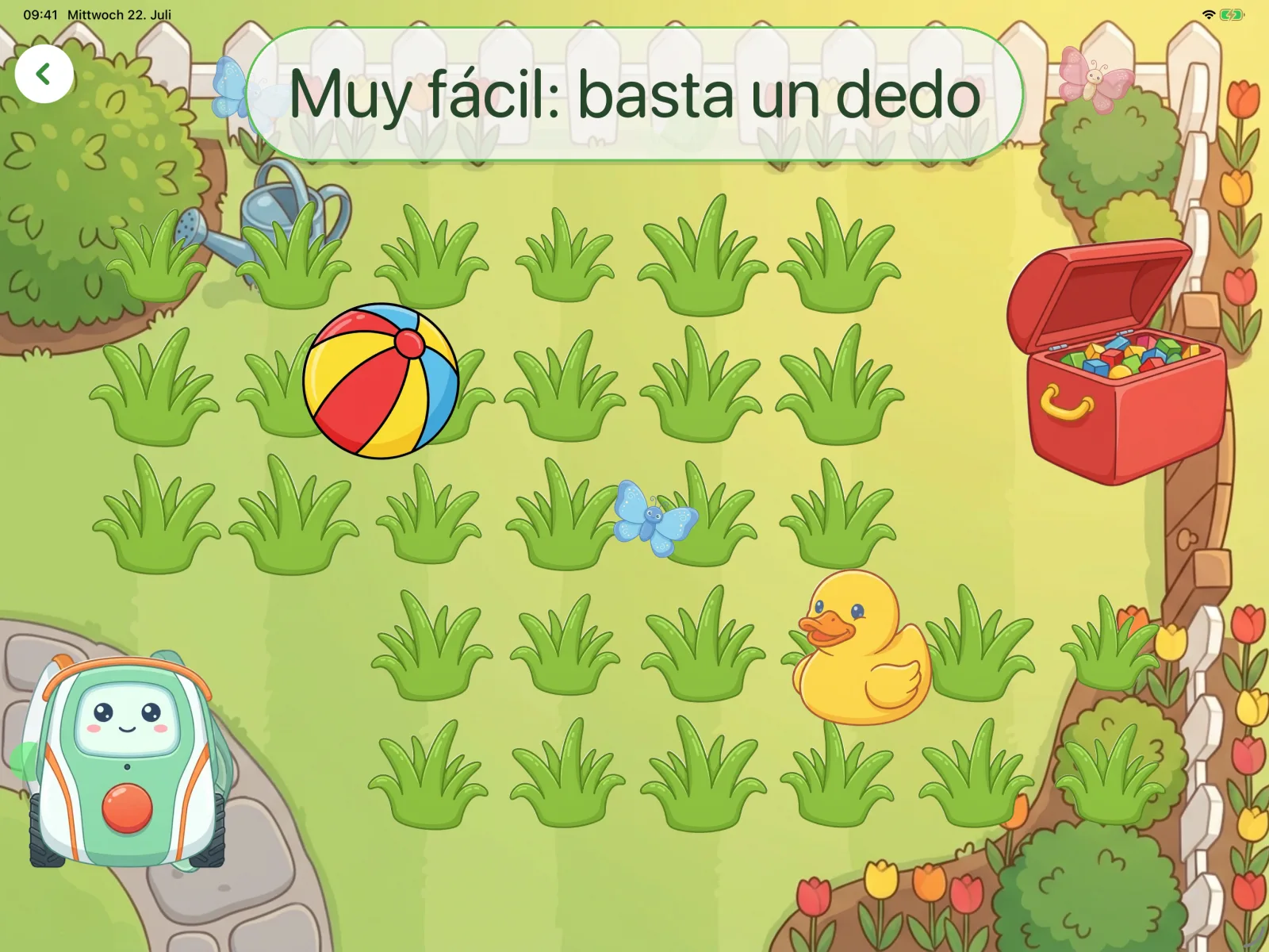 Muy fácil: basta un dedo