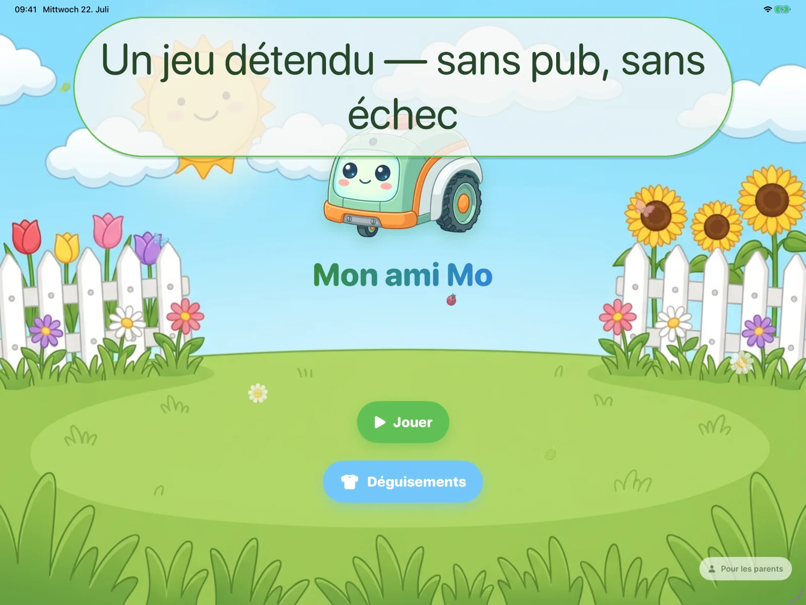 Un jeu détendu — sans pub, sans échec