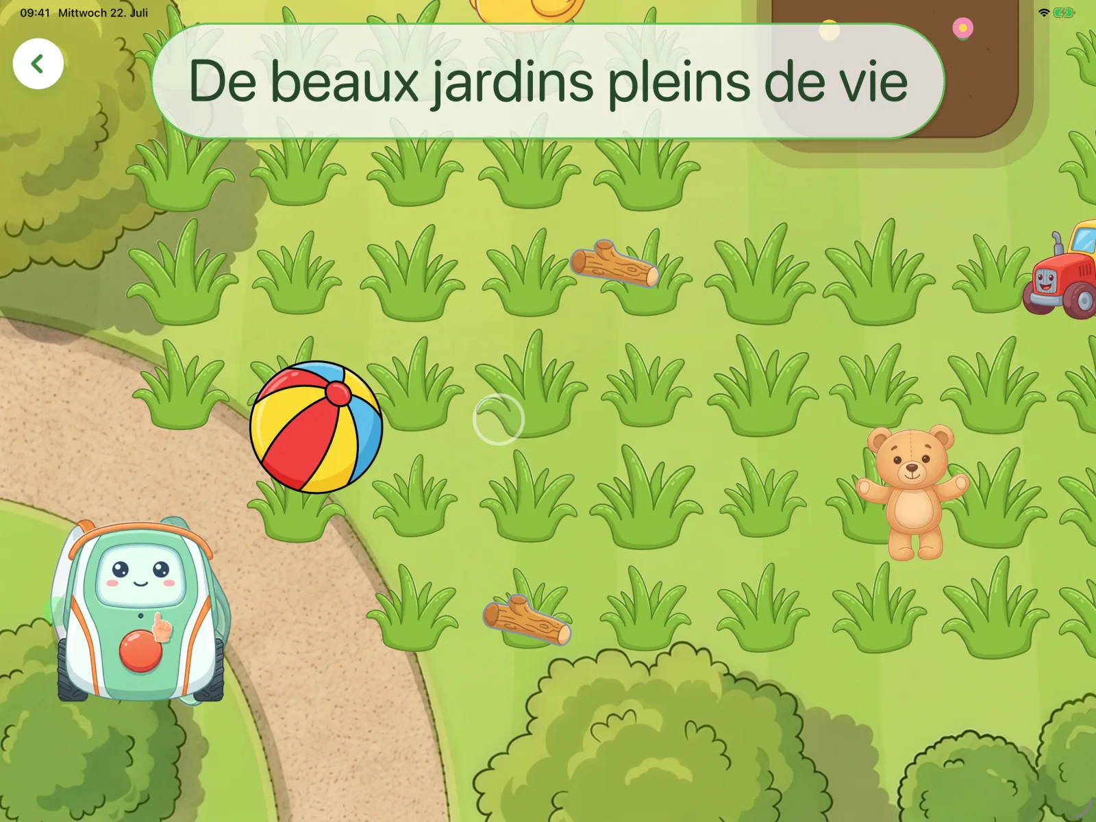 De beaux jardins pleins de vie