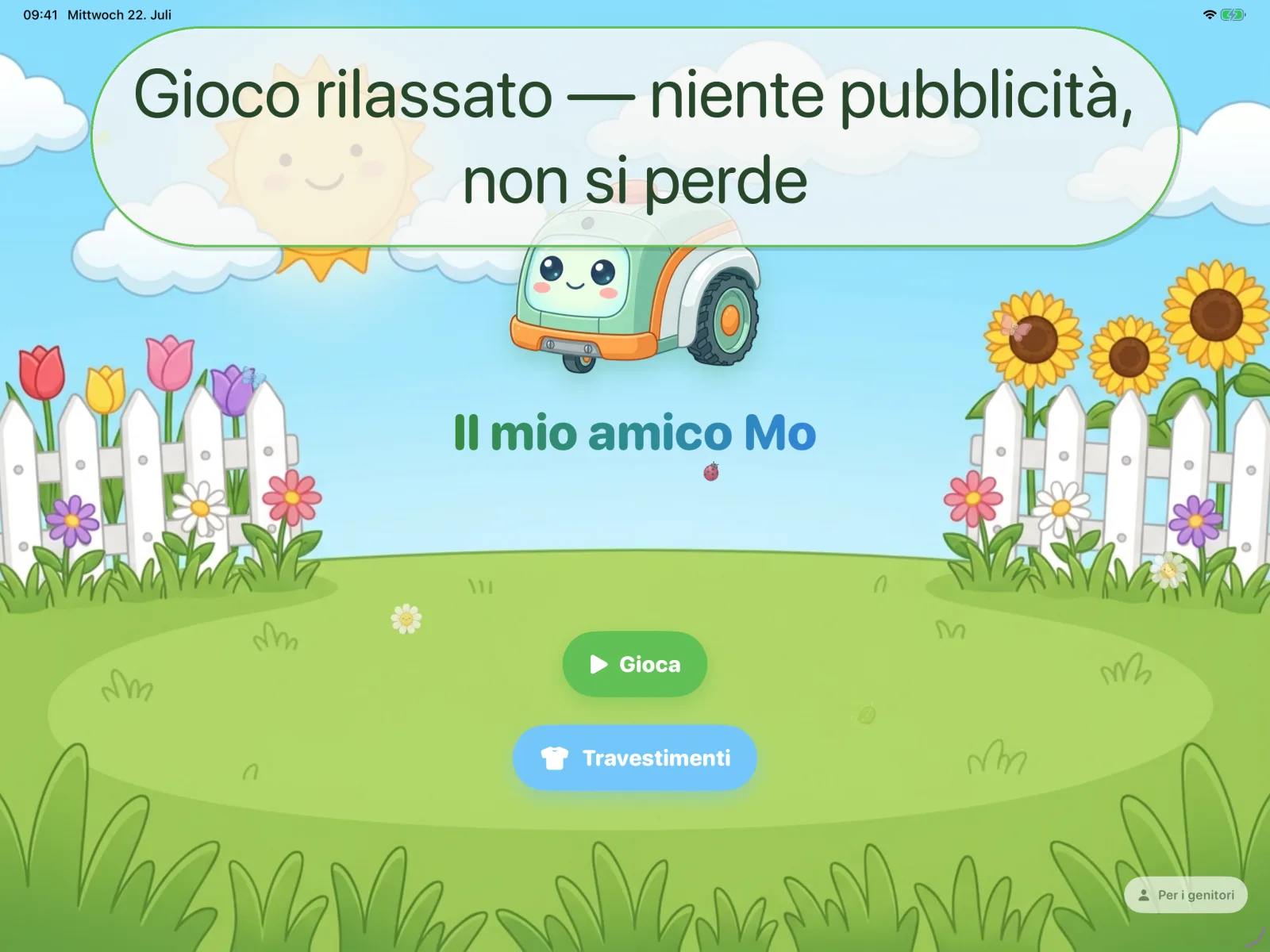 Gioco rilassato — niente pubblicità, non si perde