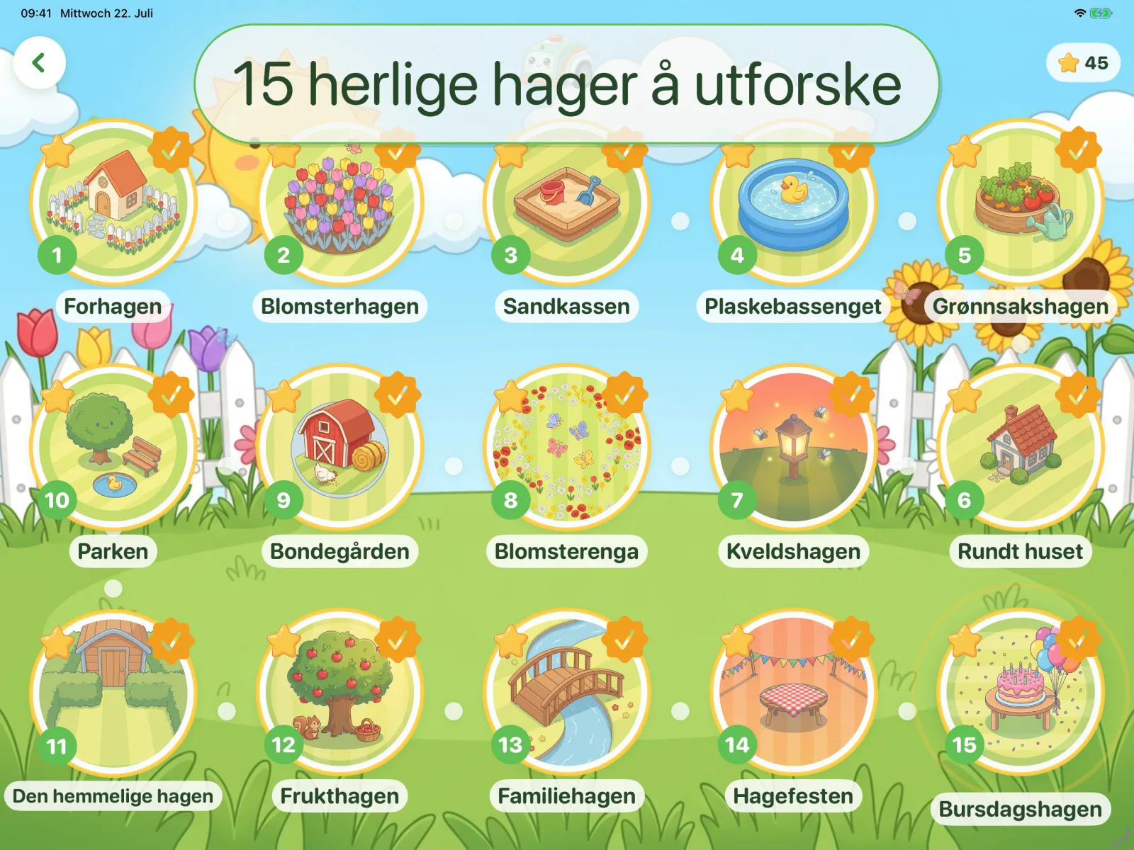 15 herlige hager å utforske