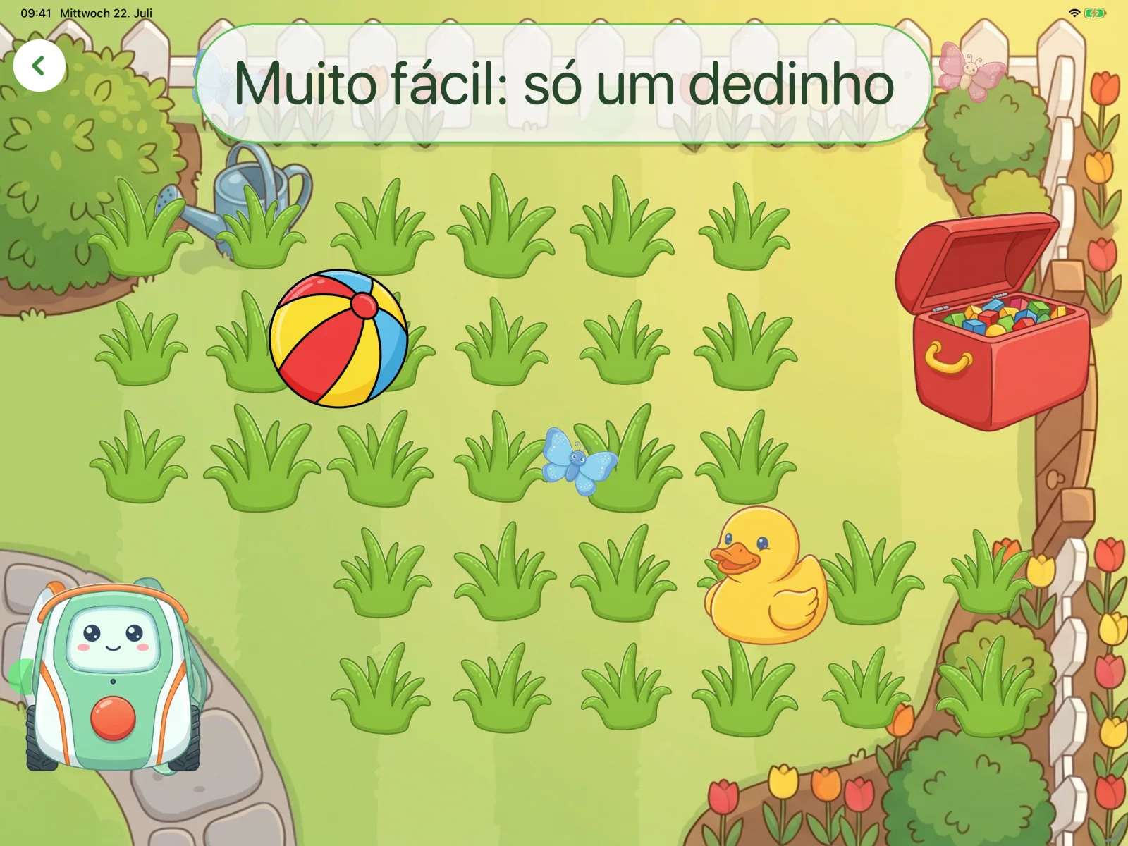 Muito fácil: só um dedinho
