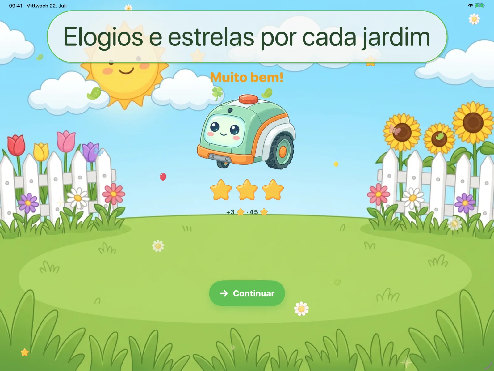 Elogios e estrelas por cada jardim
