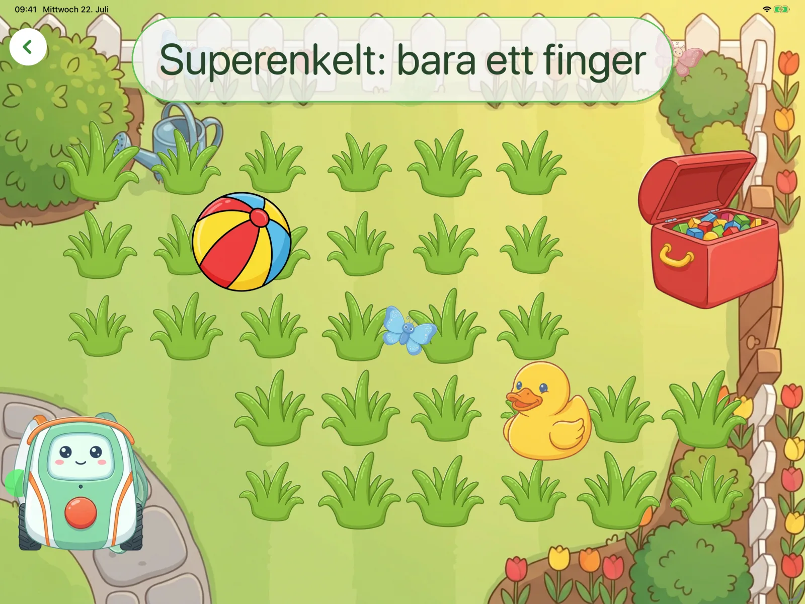 Superenkelt: bara ett finger